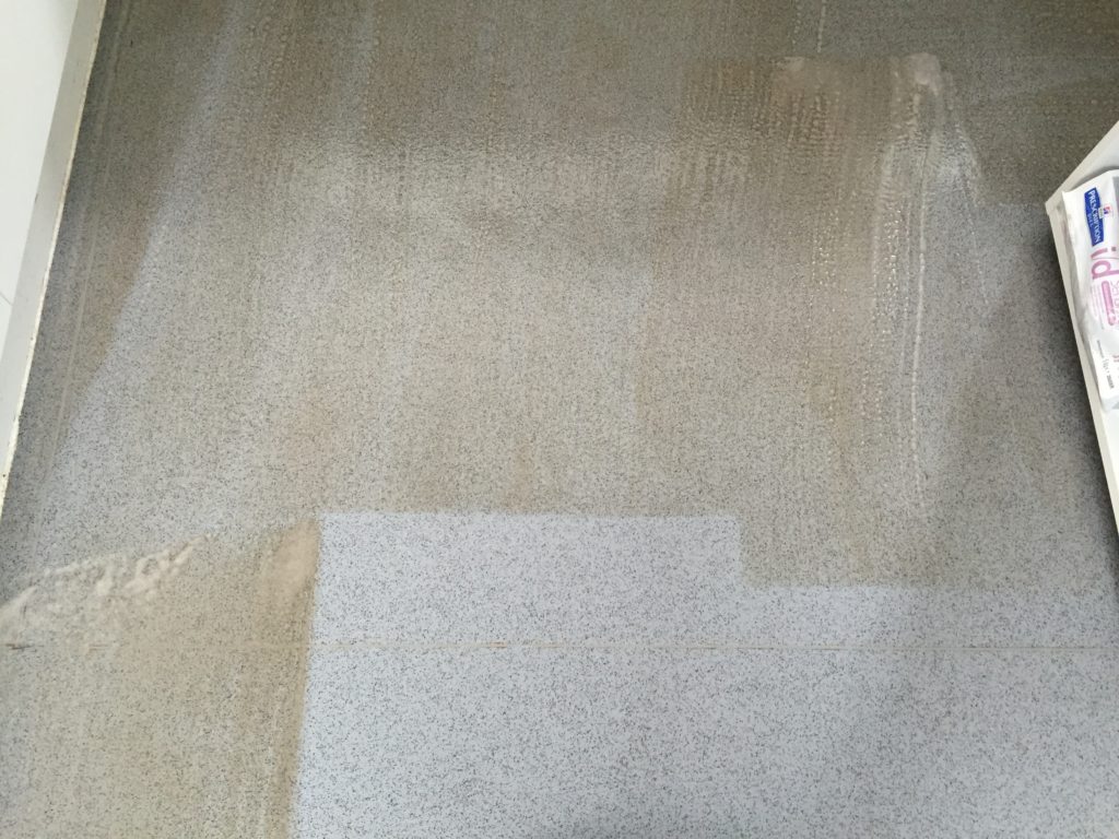 Cleaning safety flooring
