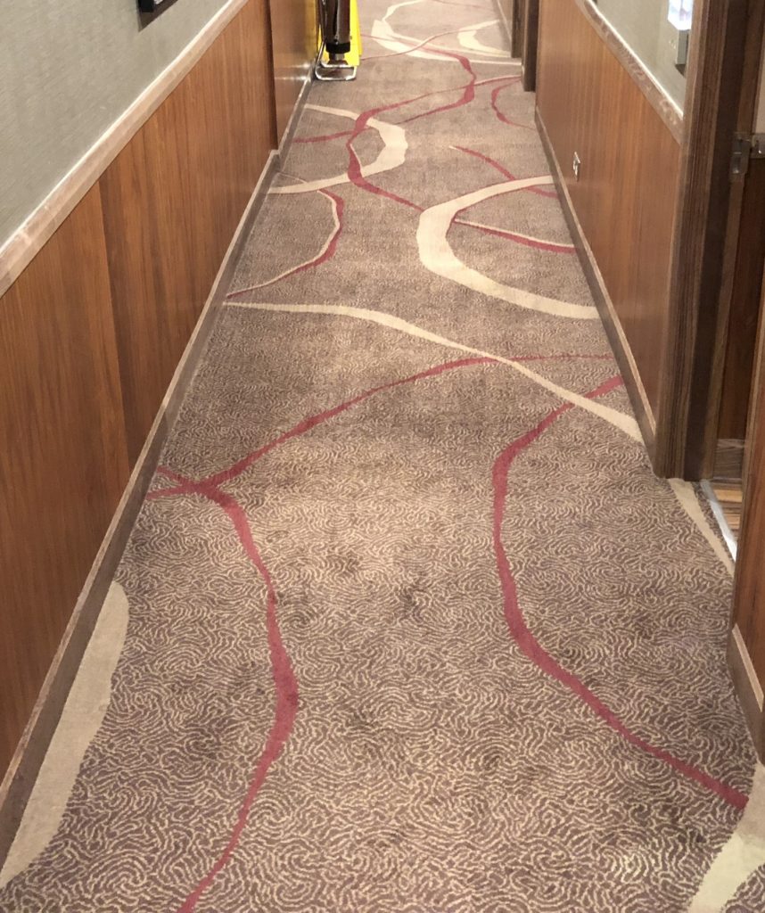 Carpet vacuumed