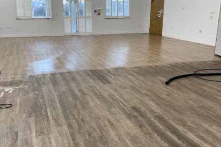 commercial vinyl floor cleaning